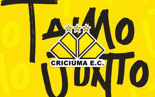 Criciúma anuncia parceria com a Volt Sport para produção de material esportivo para o clube