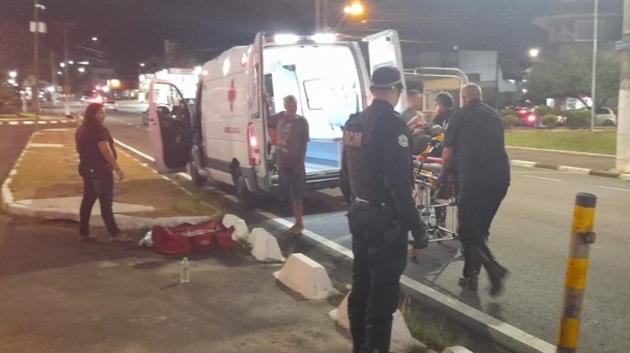 Acidente envolveu uma bicicleta motorizada e uma motocicleta Acidente envolveu uma bicicleta motorizada e uma motocicleta