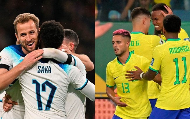 Seleções atuais de Inglaterra e Brasil se enfrentarão neste sábado, em Wembley