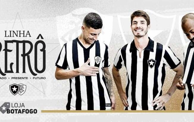 Botafogo lança nova linha retrô e camisas esgotam em duas horas