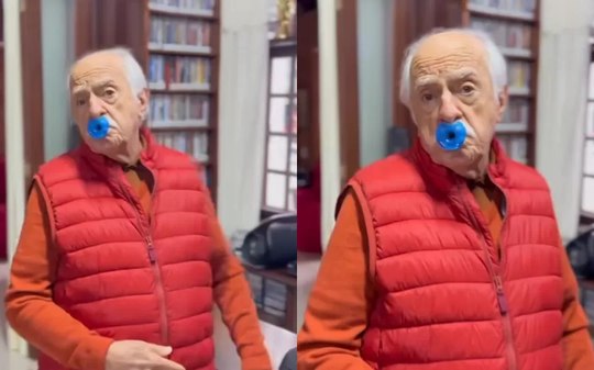 Ary Fontoura brinca com moda da chupeta para adultos