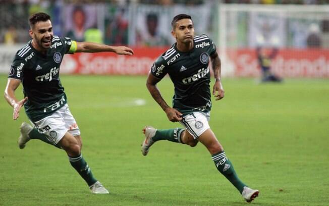 Dudu foi um dos destaques do Palmeiras no ano e na Libertadores 2018