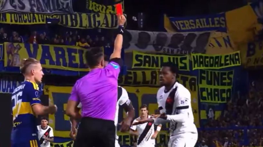 Boca Juniors x Vasco: veja a expulsão polêmica de Andrés Gómez