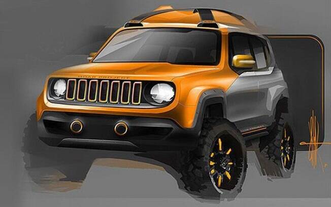 Mini SUV da Jeep será menor que o Renegade, que aparece em versão conceitual na imagem acima, com acessórios Mopar