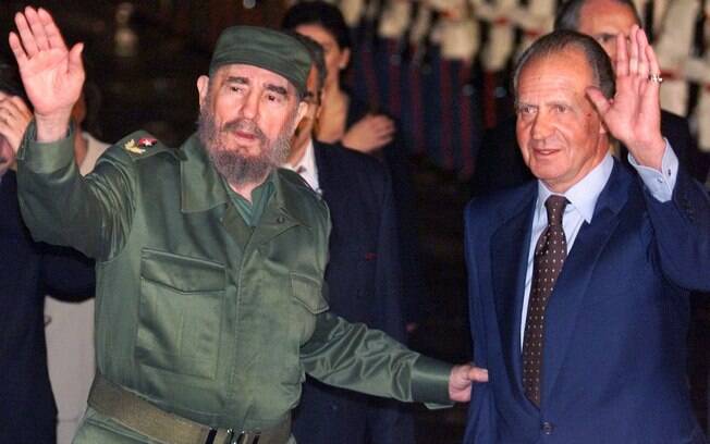 Resultado de imagem para Fidel Castro, e o rei da Espanha, Juan Carlos I