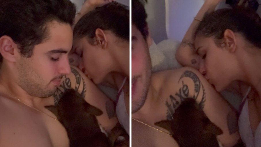 Marido exclusivo! Chihuahua tem crise de ciúmes e impede beijo de esposa