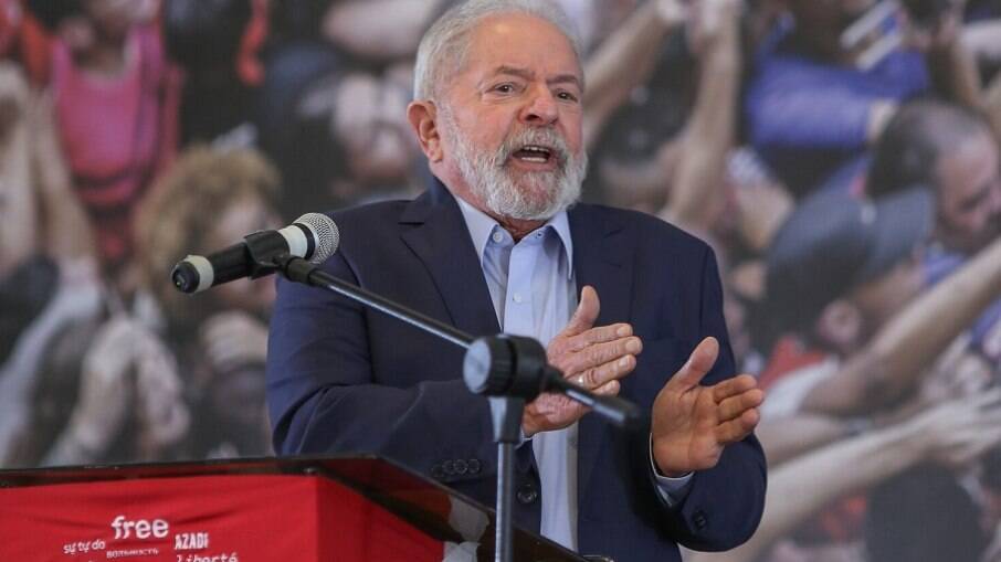 Lula em seu primeiro após a anulação de suas condenações
