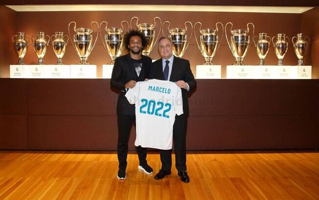 O lateral esquerdo Marcelo agora tem contrato até 2022 com o Real Madrid