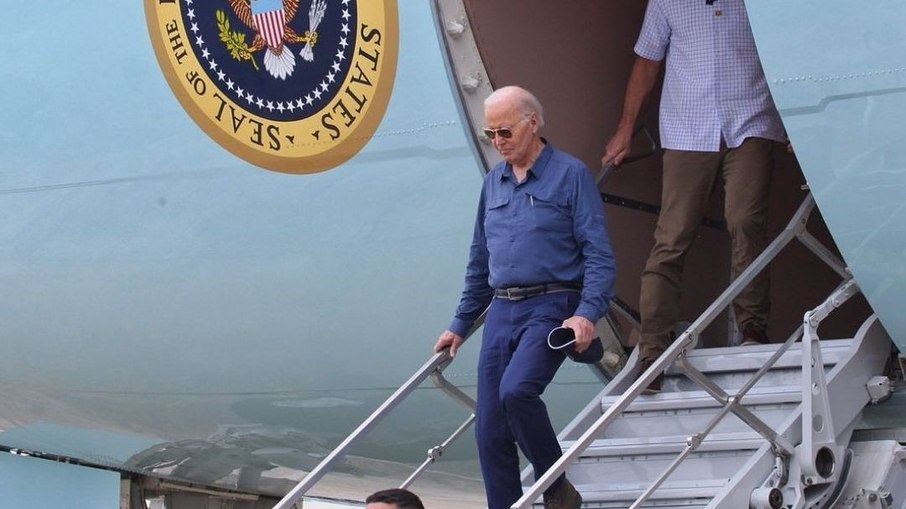 Chegada de Joe Biden ao Brasil