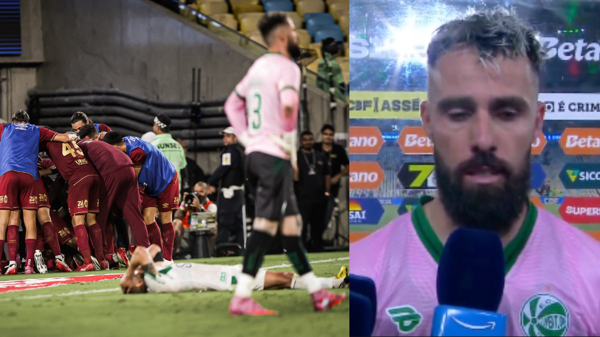 Jandrei reclamou de árbitro ao fim do jogo