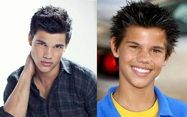 Antes e depois das celebridades: Taylor Lautner quando era criança