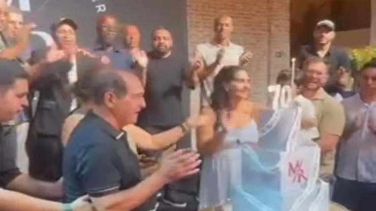 Muricy reúne Neymar, Faustão, Tom Cavalcante e Chulapa em festa