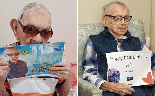 Homens mais velhos do mundo fazem aniversário juntos e comemoram