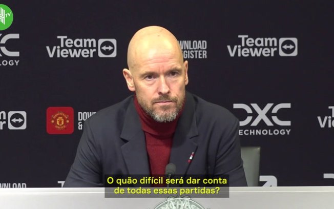 Ten Hag comemora classificação para final da Copa da Liga Inglesa