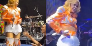 Joelma reage ao ser assediada por fã durante show em Belém