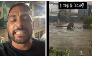Ex-Vasco fica ilhado em temporal e ouve: Culpa do Pedrinho