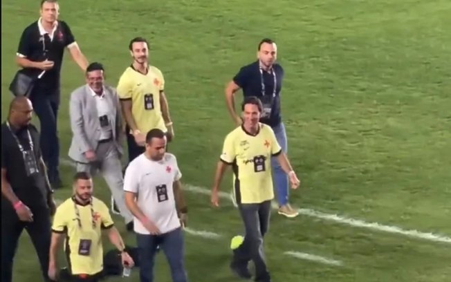 Marcos Lamacchia marcou presença em São Januário para acompanhar o jogo do Vasco