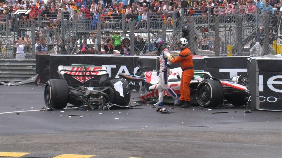 Mick Schumacher sofre acidente no GP de Mônaco