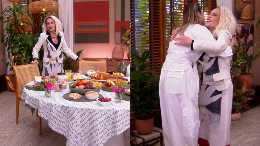 Ana Paula Renault e Ana Maria Braga no Mais Você