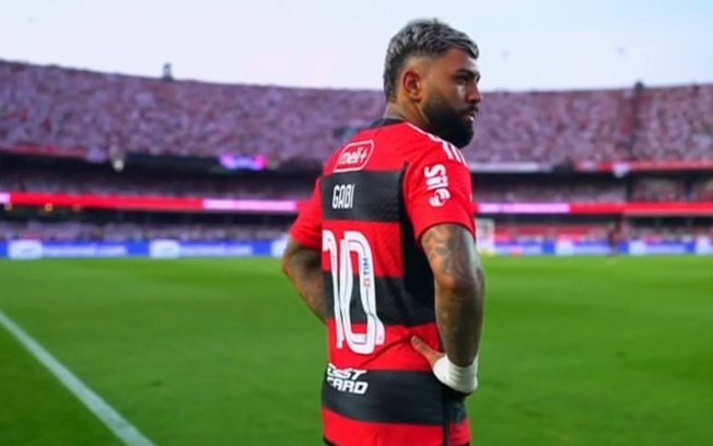 Gabigol completou três partidas consecutivas no banco de reservas, algo incomum no Flamengo 