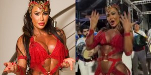 Gracyanne Barbosa mostra samba no pé em ensaio técnico