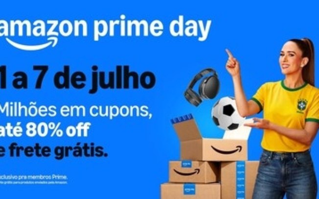 Amazon celebra 7ª edição do Prime Day no Brasil com descontos de até 80% e milhões de ofertas exclusivas