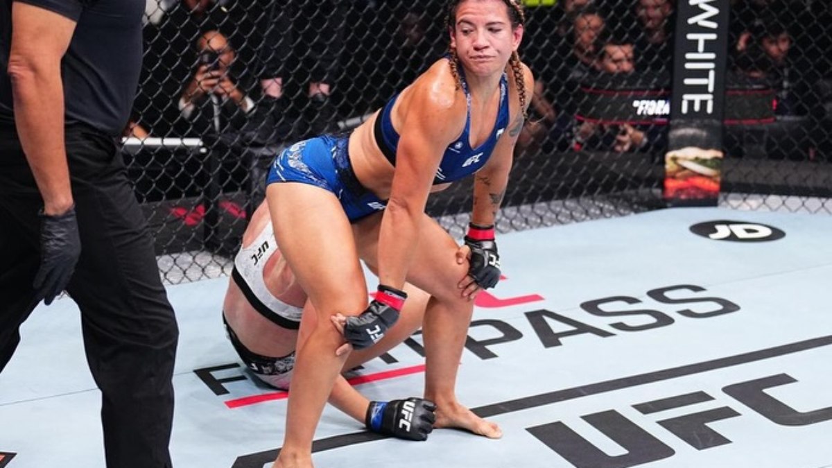 Ailín Pérez vence luta no UFC e rebola na cara de oponente