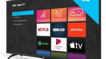 Smart TV de 43 polegadas com Roku