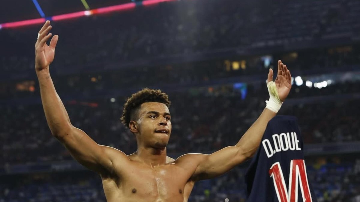 Doué foi o grande destaque da Champions League Doué foi o grande destaque da Champions League