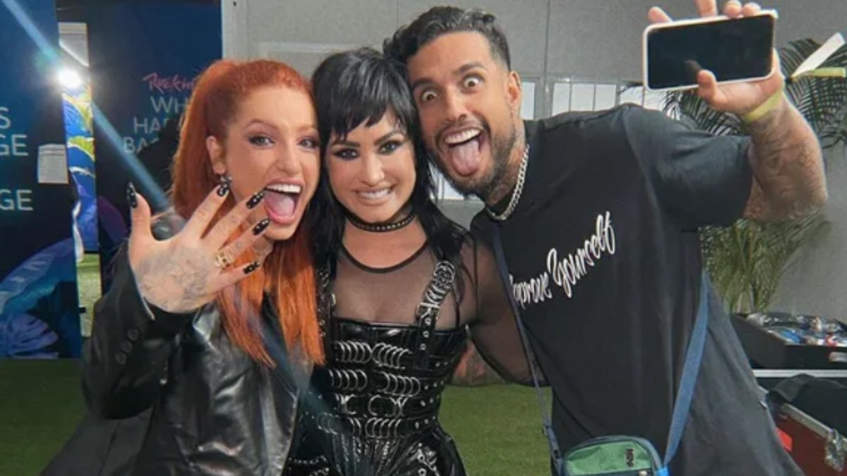 Brenda Paixão, Demi Lovato e Matheus Sampaio