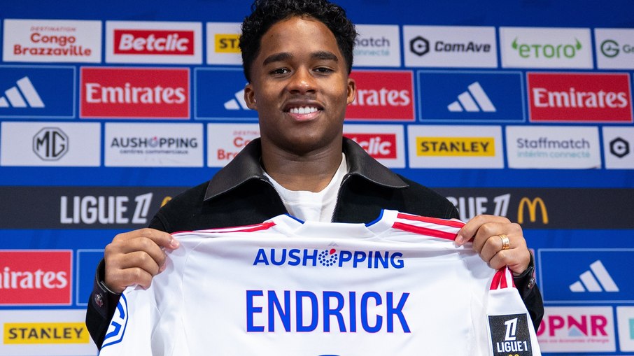 Endrick tem vínculo com o Lyon até o fim da temporada