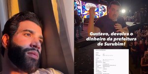 Gusttavo Lima cancela show e é chamado de 'ladrão' por prefeito