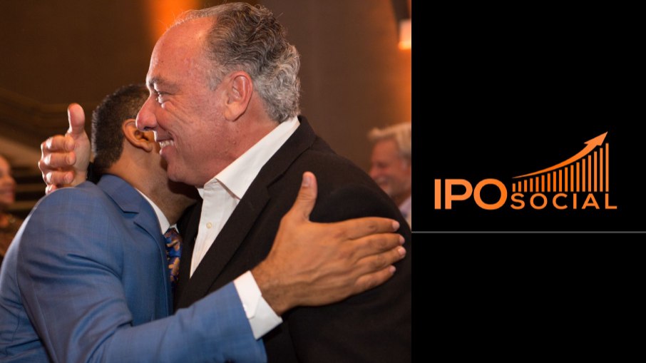 Gilson Rodrigues e Ricardo Bellino no lançamento do IPO Social