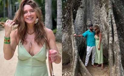 Letícia Spiller posta foto com novo namorado durante passeio; veja