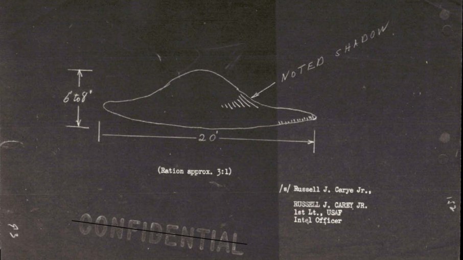 Objeto branco em formato de prato foi visto por casal de Indianápolis (EUA), em 1948