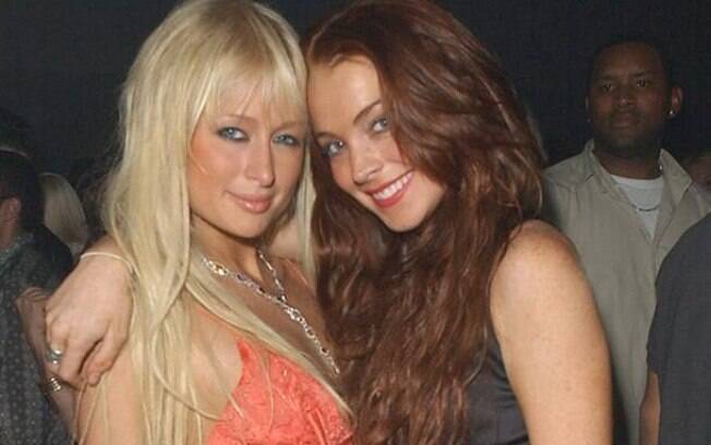 Paris Hilton e Lindsay Lohan quando ainda eram amigas