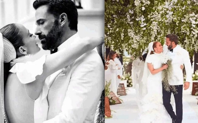 Jennifer Lopes compartilha fotos de seu casamento com Ben Affleck
