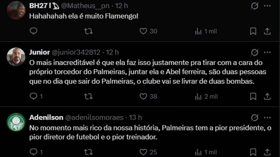 Críticas a Leila Pereira Críticas a Leila Pereira
