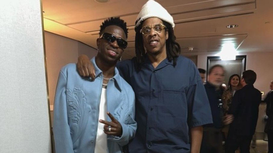 Vinícius Júnior encontra Jay-Z em Londres