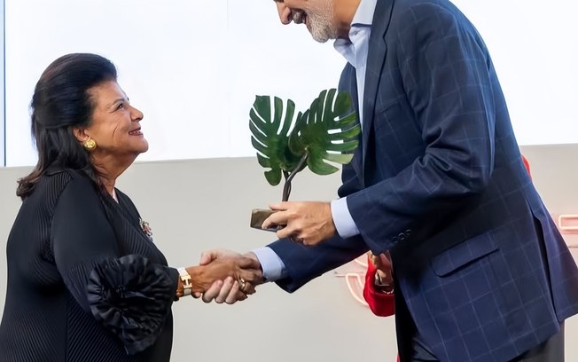 Luiza Helena Trajano recebe o South Summit Leadership Award