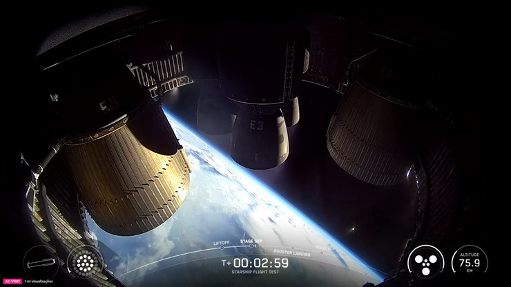 SpaceX perde contato com Starship na terceira missão falha
