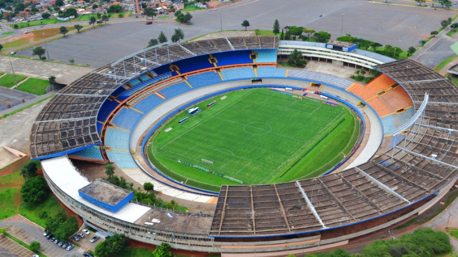 Imagem aérea do Estádio Serra Dourada, em Goiânia Imagem aérea do Estádio Serra Dourada, em Goiânia