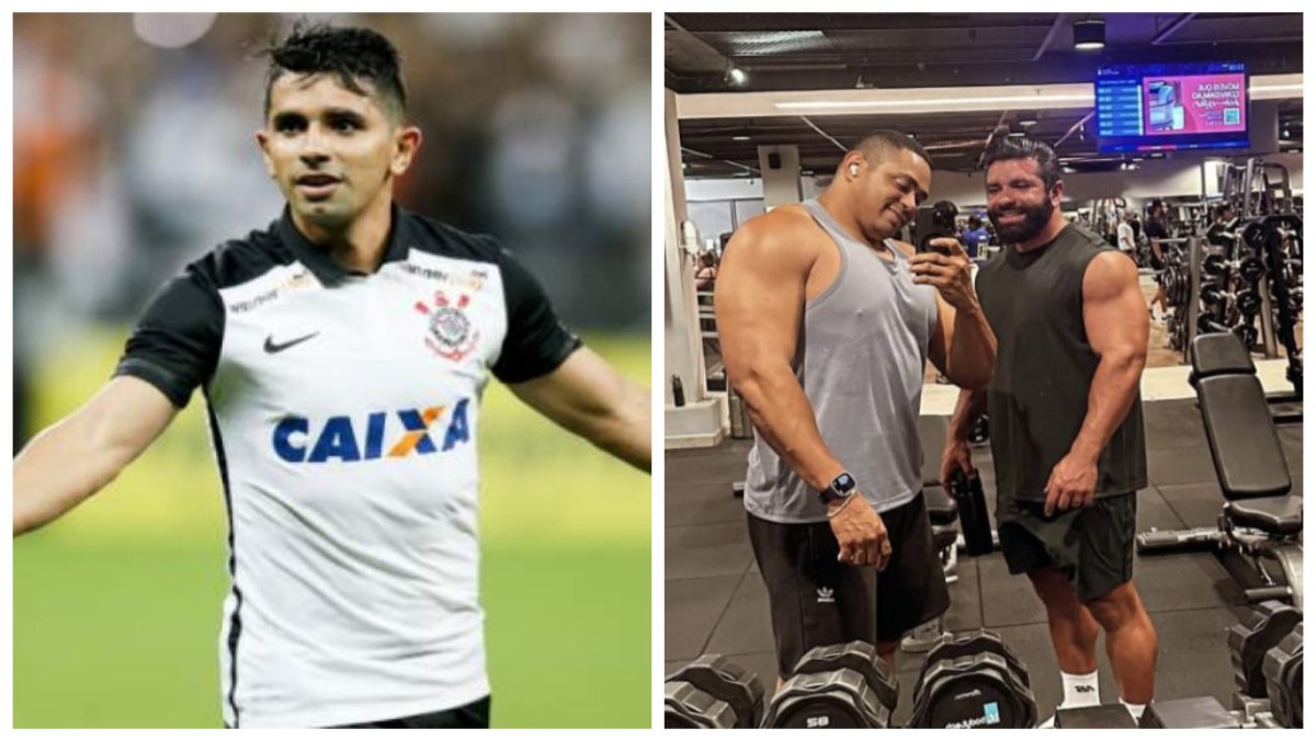 Ex-atacante do Corinthians aparece 'bombado' e choca torcedores