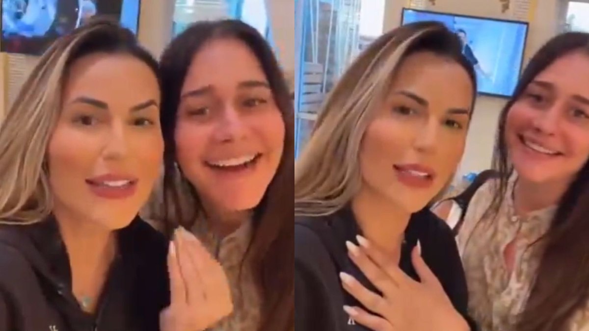 Alessandra Negrini encontra Deolane Bezerra e diz que filha é fã da influenciadora