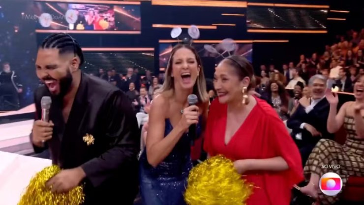 Paulo Vieira se diverte com Ticiane Pinheiro e Sonia Abrão na Globo: "Emissoras unidas"