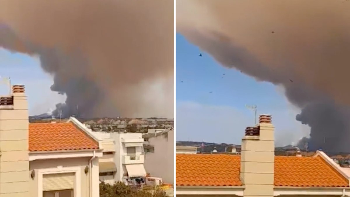 Incêndio florestal em Alexandrópolis, na Grécia