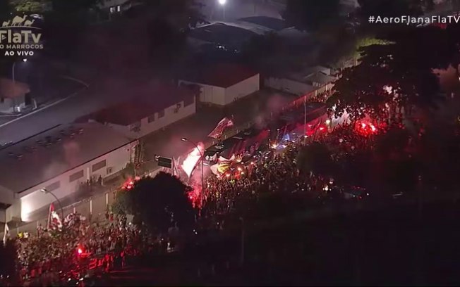Confira a festa da torcida do Flamengo antes de o time ir para o Mundial