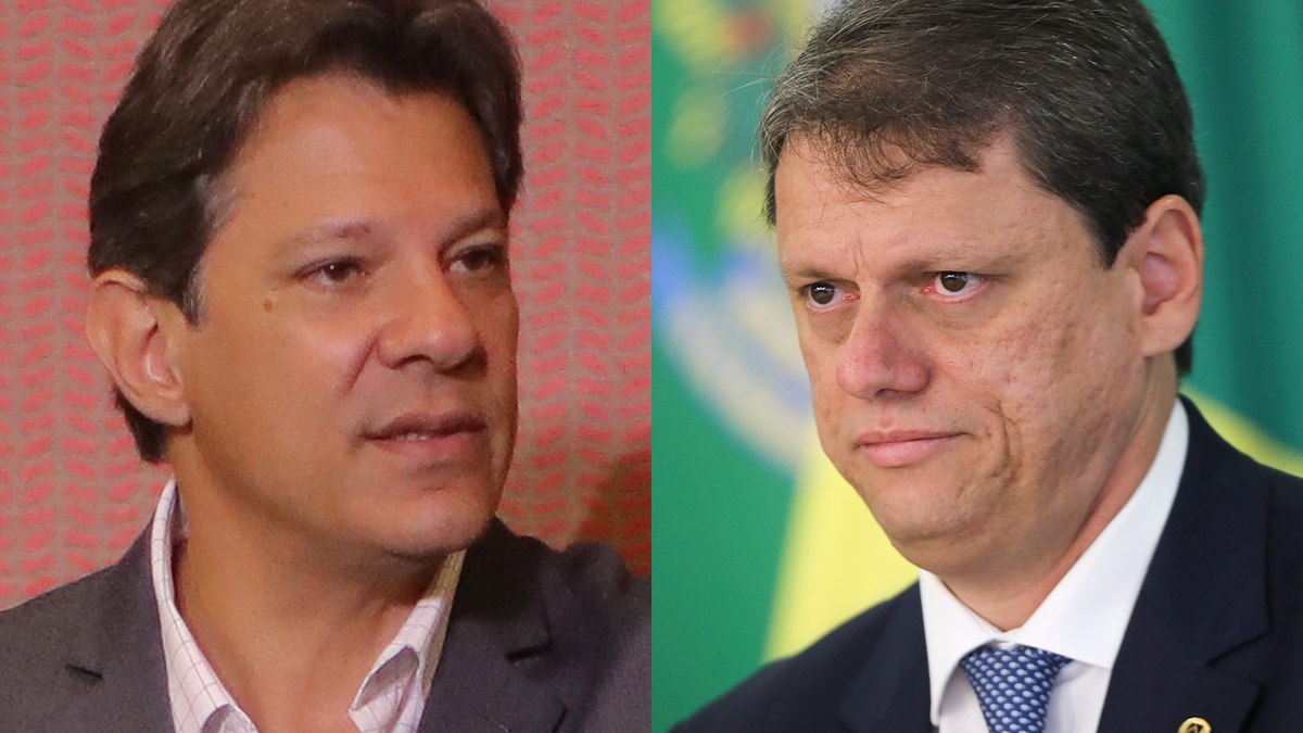 Fernando Haddad e Tarcísio de Freitas disputam a cadeira do governo paulista