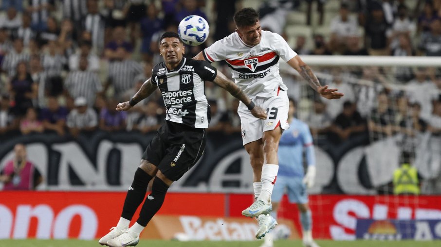 Em partida disputada, Ceará e São Paulo empatam em 1 a 1 Em partida disputada, Ceará e São Paulo empatam em 1 a 1