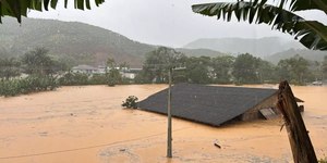 SC: chuva forte deixa 11 pessoas desabrigadas em Luiz Alves